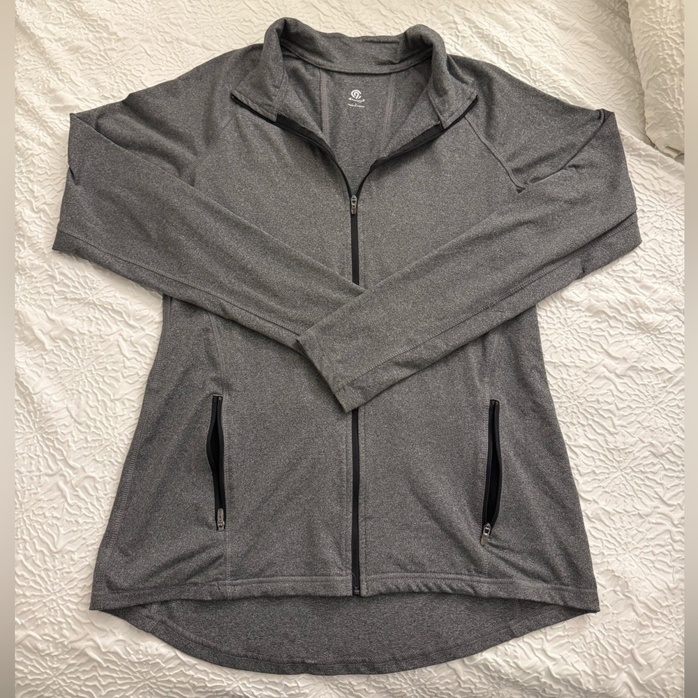 Gray Full-Zip Champion Jacket